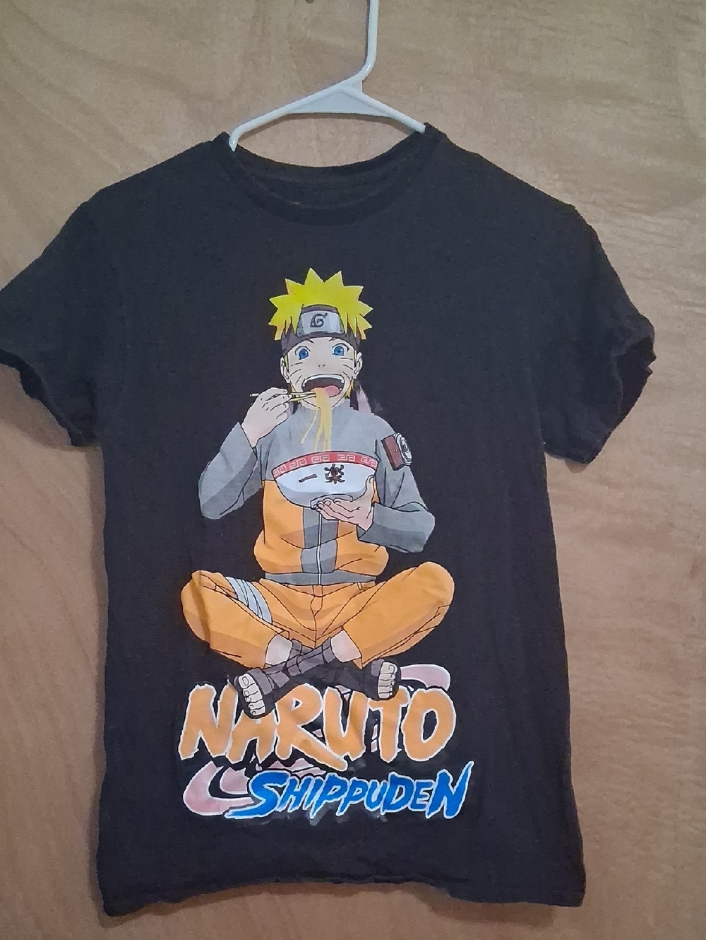 Reason Black Tee with Orange & Yellow Naruto Graphic